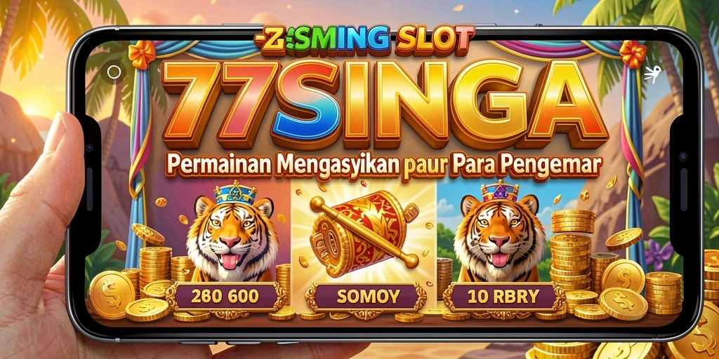 Gameplay 77SINGA yang menarik dan memukau para pemain slot.