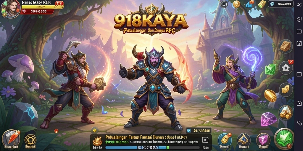 Tampilan gameplay seru di dunia RPG 918KAYA.