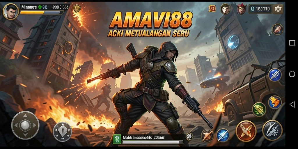 Tangkapan layar gameplay AMAVI88 yang mendebarkan dan penuh aksi.