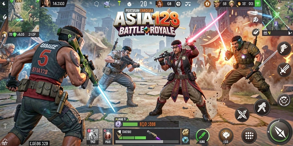 Gameplay intens di <strong>ASIA128</strong> saat bertarung untuk bertahan hidup.