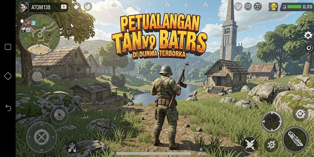 Tangkapan layar gameplay Open World ATOM138 yang menampilkan petualangan seru.