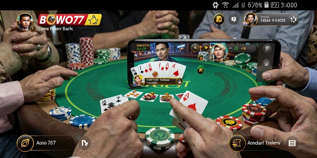 Gameplay seru di BOWO77 dengan pemain yang berkompetisi.