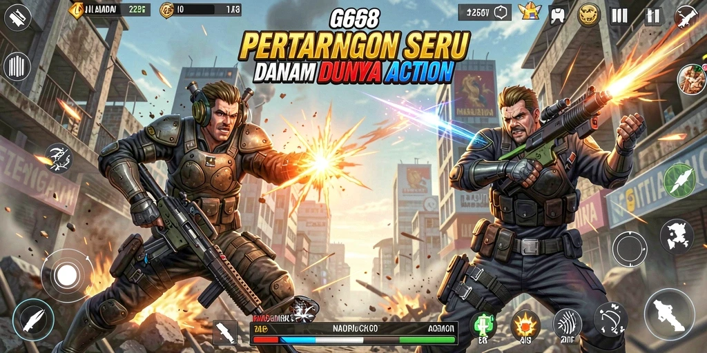 Tangkapan layar utama G668 menampilkan aksi mendebarkan dari gameplay.