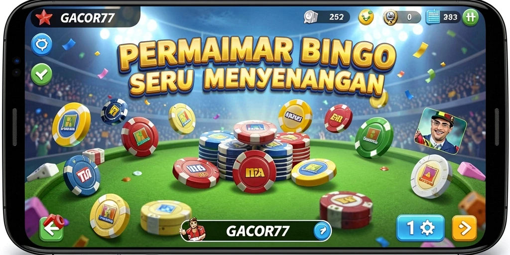 Tampilan gameplay GACOR77 dengan suasana Bingo yang seru.