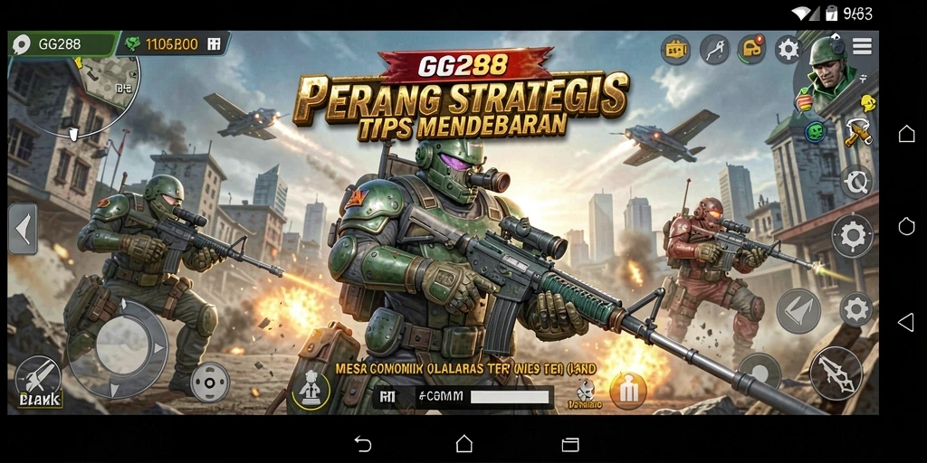 Tampilan gameplay GG288 yang intens dan menegangkan saat bertempur.