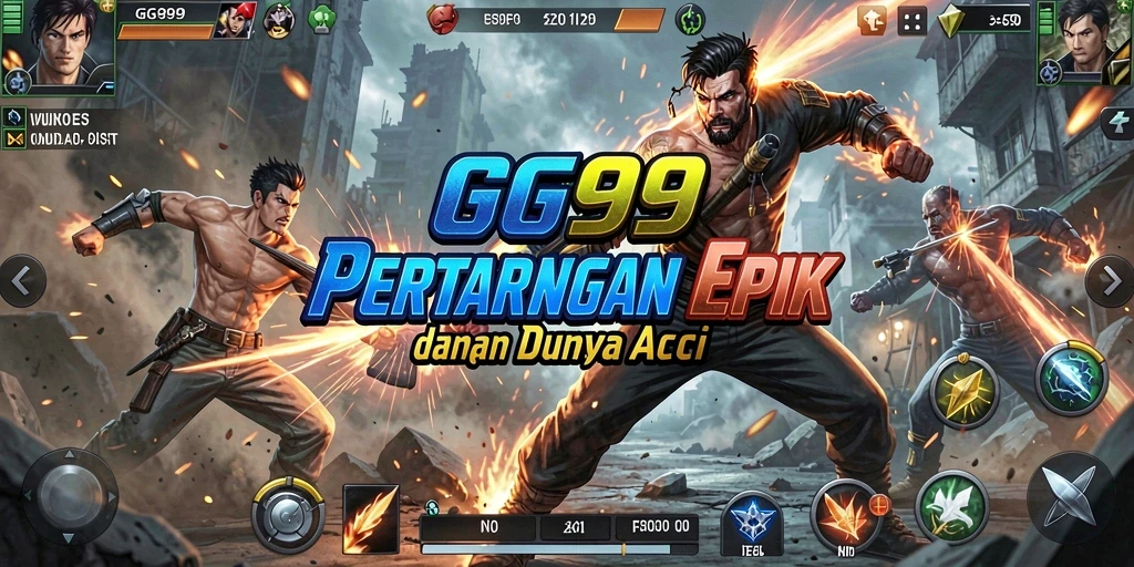 Tampilan aksi seru dari gameplay GG999 yang menegangkan.