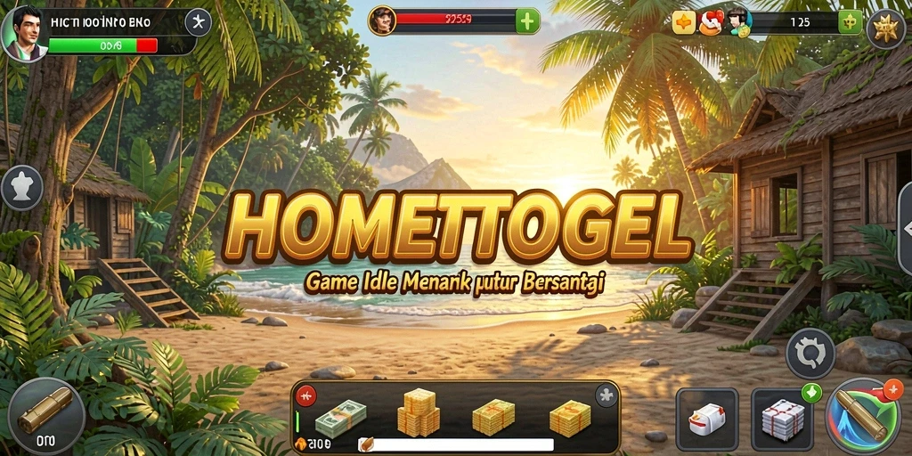 Tampilan gameplay HOMETOGEL yang menyenangkan dan menggoda.