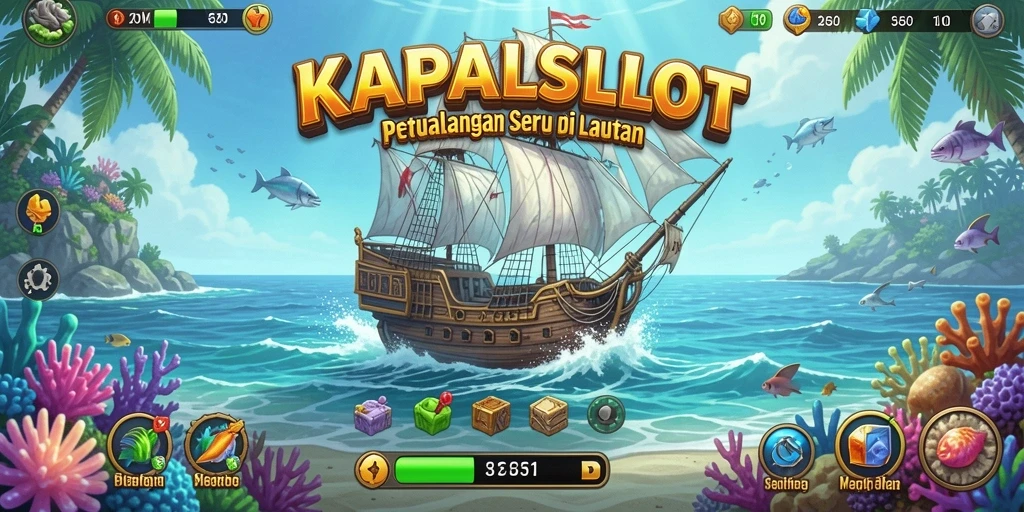 Tangkapan layar menampilkan aksi petualangan menarik di laut.