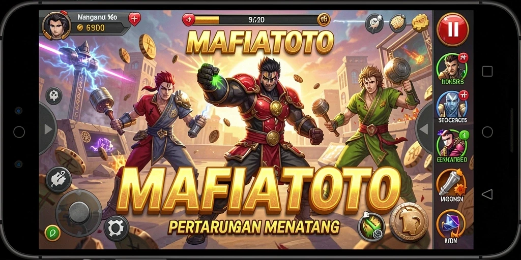 Tampilan gameplay pertarungan seru di MAFIATOTO dengan aksi mendebarkan.