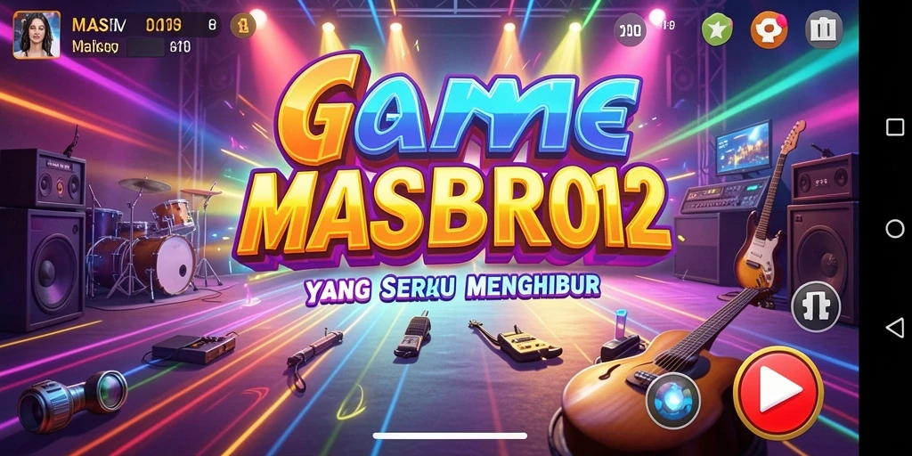 Tampilan gameplay menarik dari MASBRO12 dengan berbagai lagu.