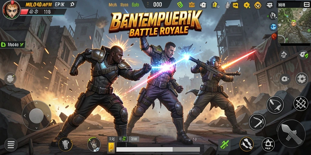 Tangkapan layar aksi intens dari gameplay MILO4D.
