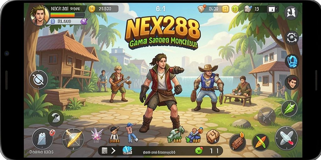 Screenshot gameplay NEX288 yang menunjukkan keseruan bermain.