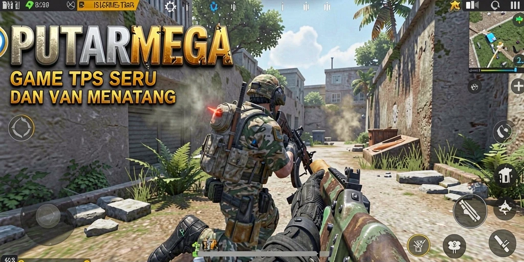Screenshot utama PUTARMEGA menampilkan gameplay TPS yang mendebarkan.