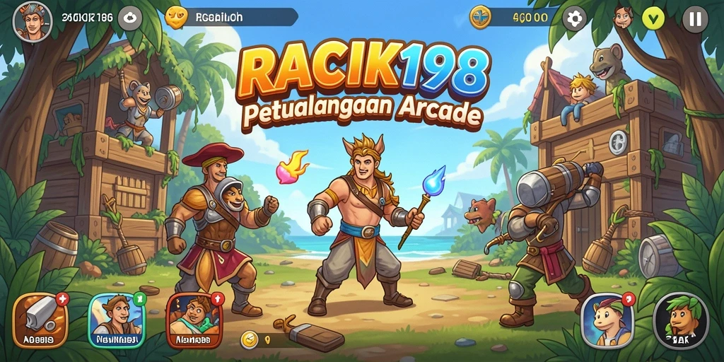 Tampilan gameplay RACIK198 yang mengasyikkan dan penuh warna.