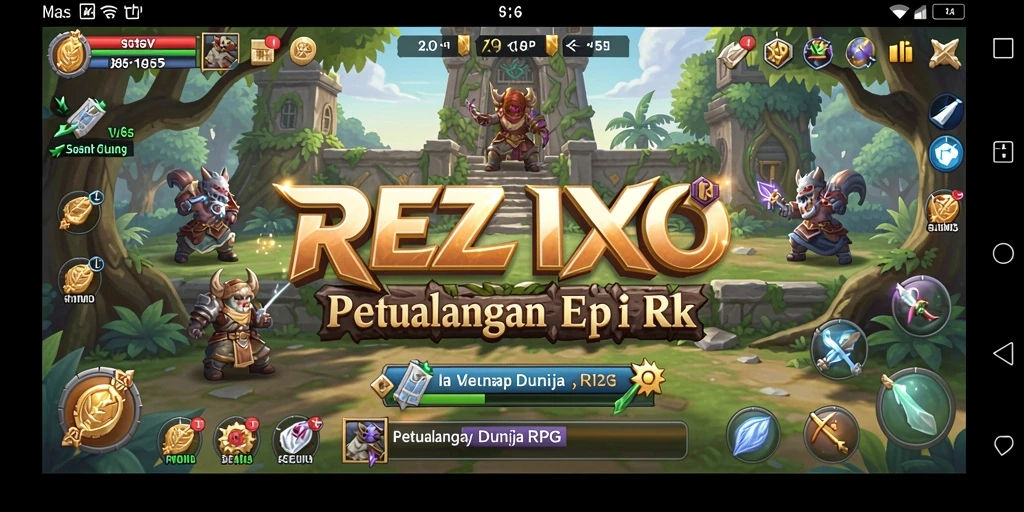 Tangkapan layar menunjukkan aksi mendebarkan dalam REZIXO.