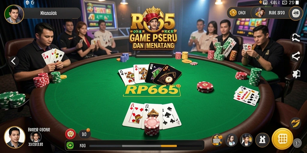 Screenshot gameplay Poker RR666 yang menegangkan dan interaktif.