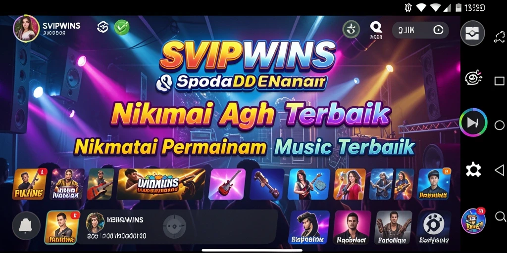 Tampilan gameplay <strong>SVIPWINS</strong> yang menarik dengan musik interaktif.