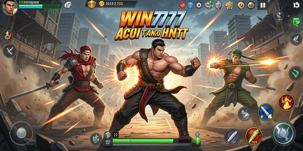 Tampilan gameplay seru dalam WIN777 dengan aksi yang mendebarkan.