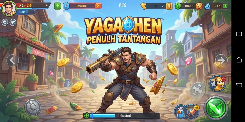 Tampilan utama gameplay YAGAOHEN yang seru dan penuh tantangan.